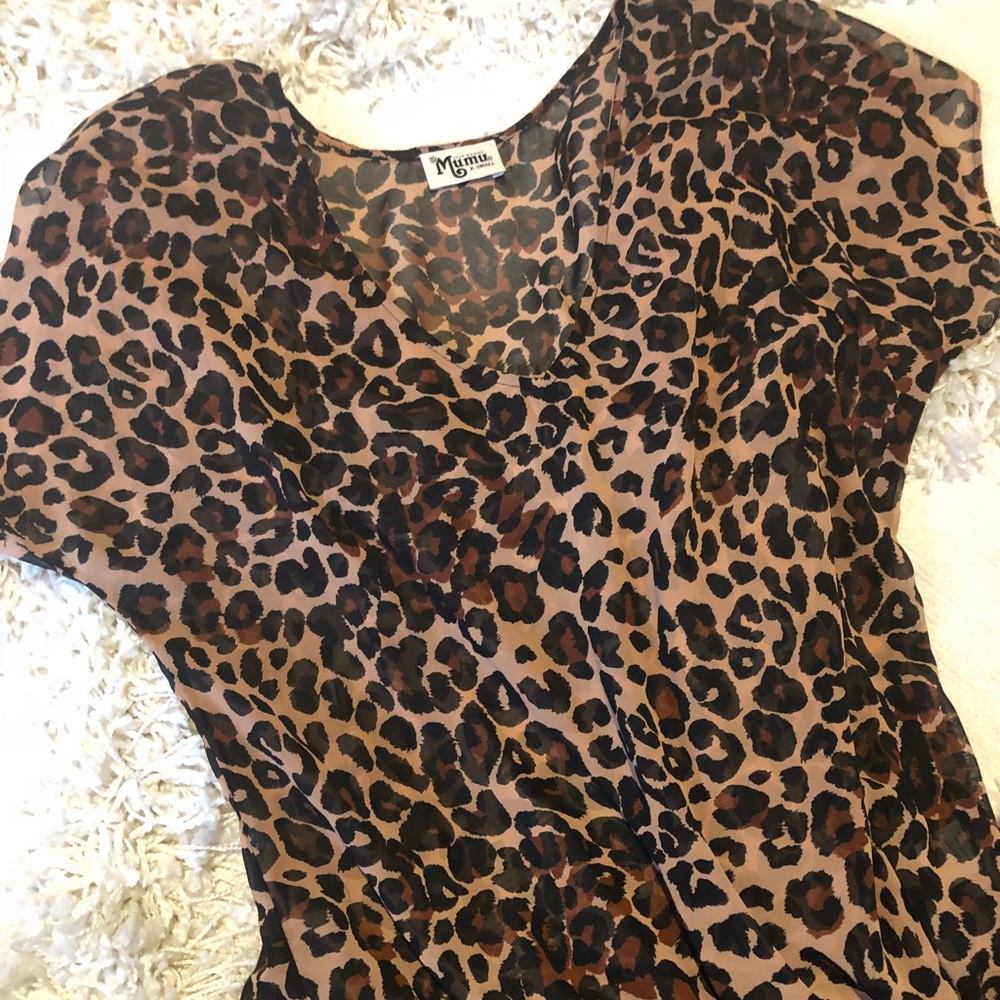 Show me your mumu sheer v neck blouse
